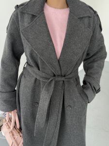 Astarlı Kaşe Kaban M - gri