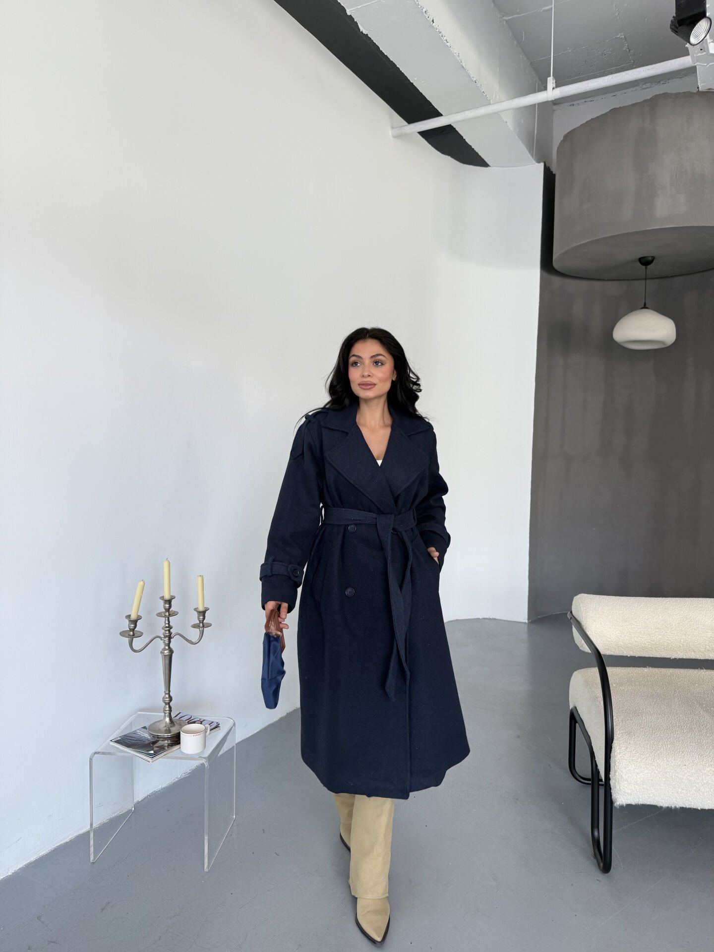 Astarlı Kaşe Kaban S - lacivert