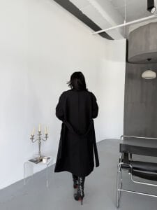 Astarlı Kaşe Kaban M - siyah