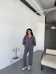 Oysho Fermuarlı Takım L - gri