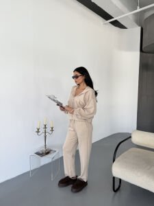 Oysho Fermuarlı Takım S - krem