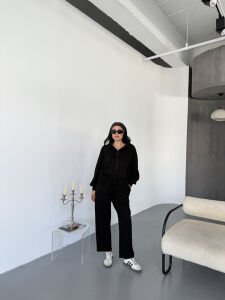 Oysho Fermuarlı Takım M - siyah