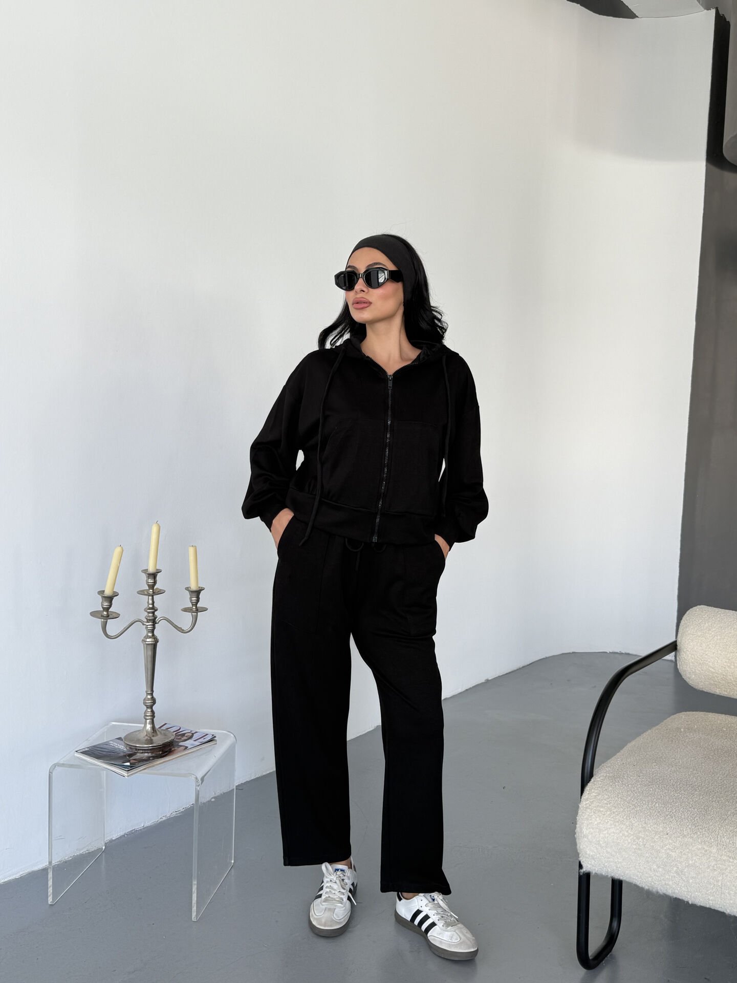 Oysho Fermuarlı Takım M - siyah