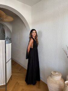 252-6023 Elbise L - siyah