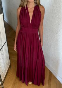 252-6023 Elbise S - bordo