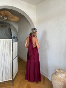 252-6023 Elbise S - bordo