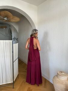 252-6023 Elbise L - bordo