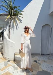 232-6014 Elbise S - beyaz